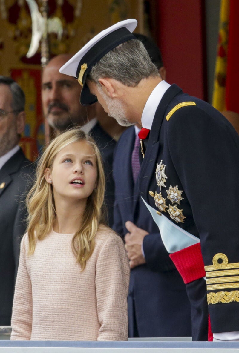 La princesa Leonor en su último Día de la Fiesta Nacional en 2020
