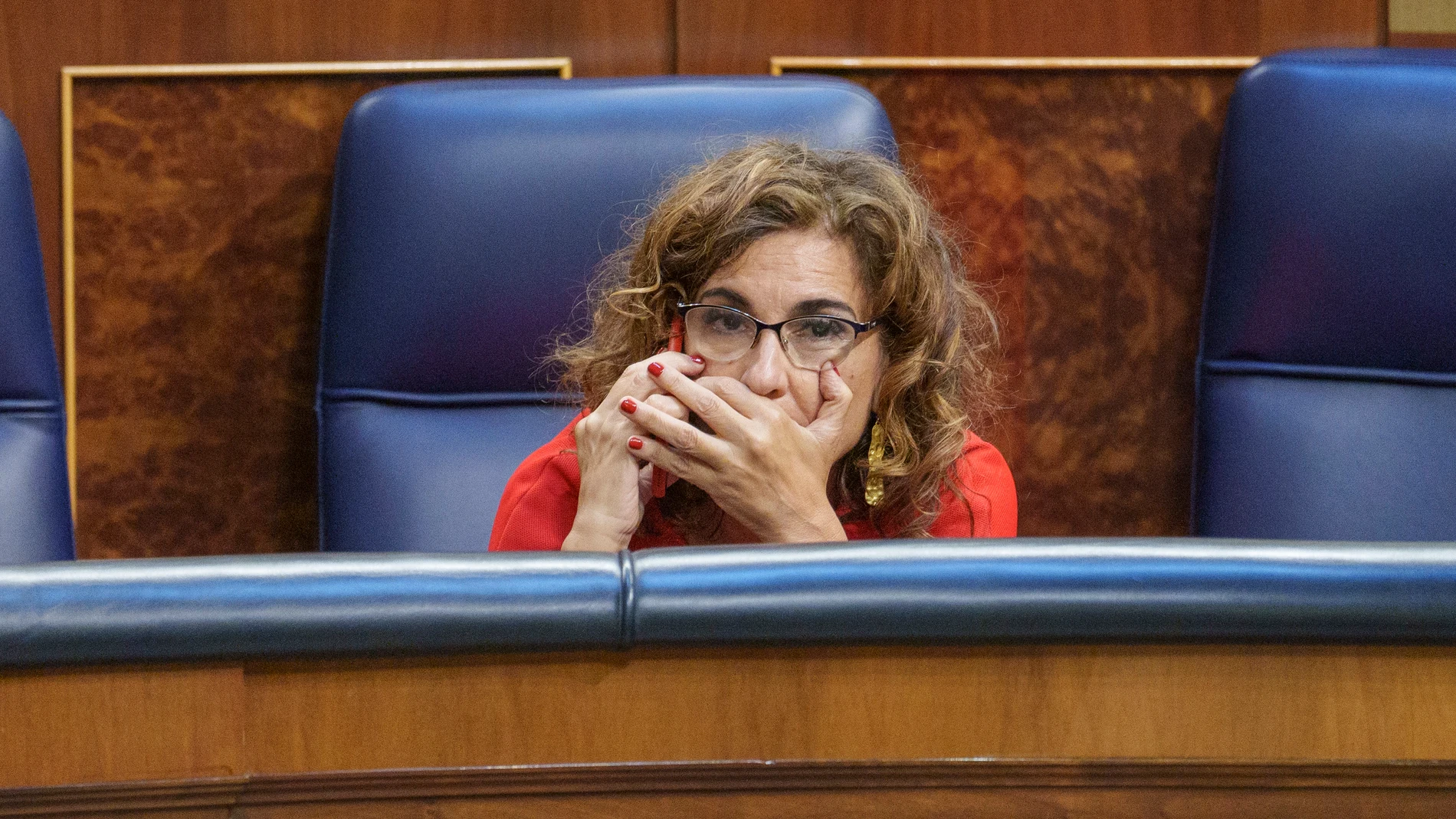 María Jesús Montero en el Pleno del Congreso que ha aprobado la Ley de Vivienda. 