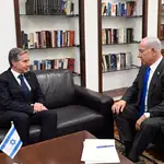 El primer ministro israelí, Benjamín Netanyahu, se reúne con el secretario de Estado de EE UU, Antony Blinken
