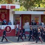 Los Reyes y la Princesa de Asturias presiden el desfile del 12 de octubre 