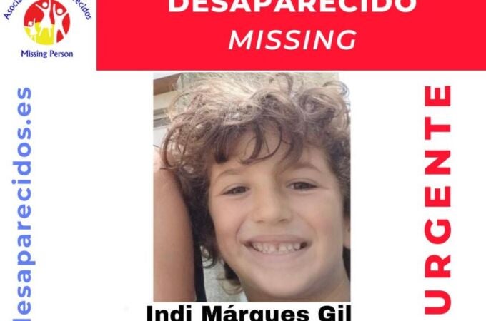 Indi Marqués Gil, el menor de siete años desaparecido en Badajoz