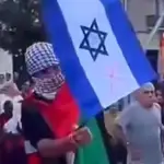 Queman una bandera de Israel en España al grito de &quot;Alá Akbar&quot;