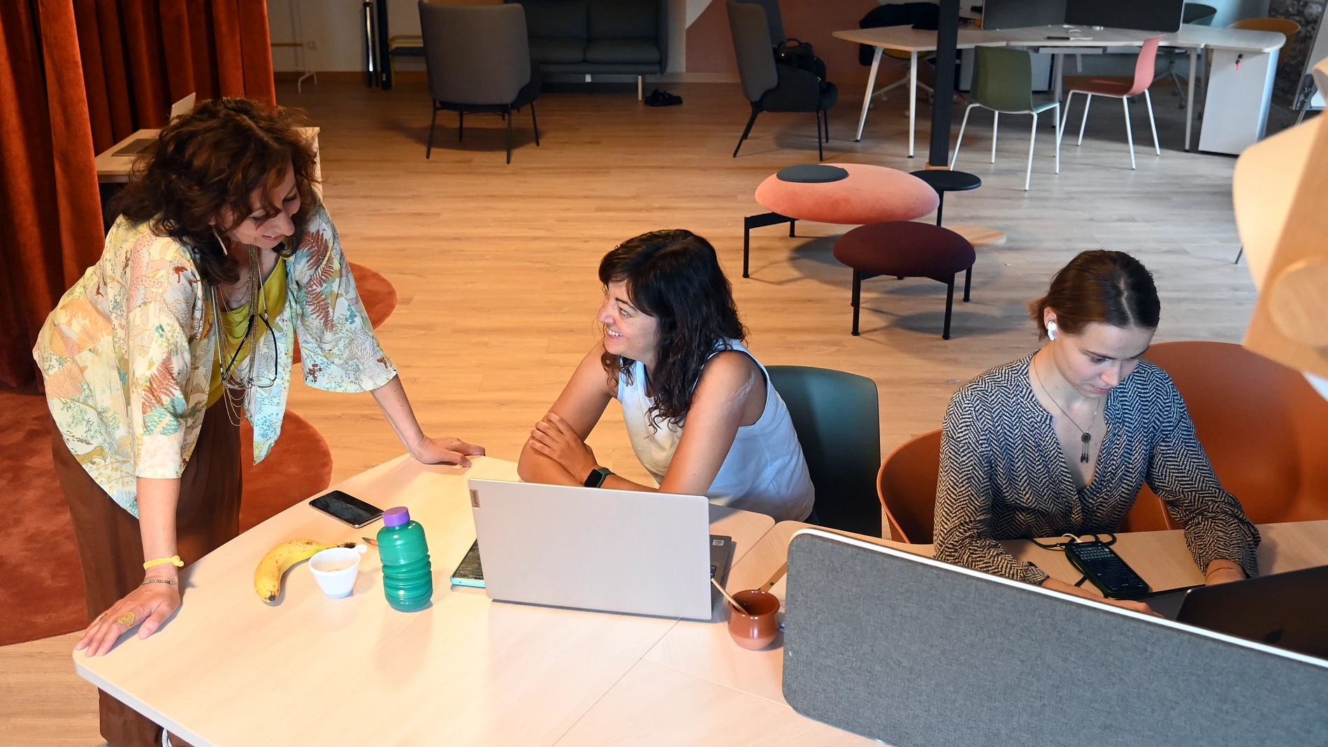Empresarias europeas se dan cita en un coworking en la localidad burgalesa de Pradoluengo