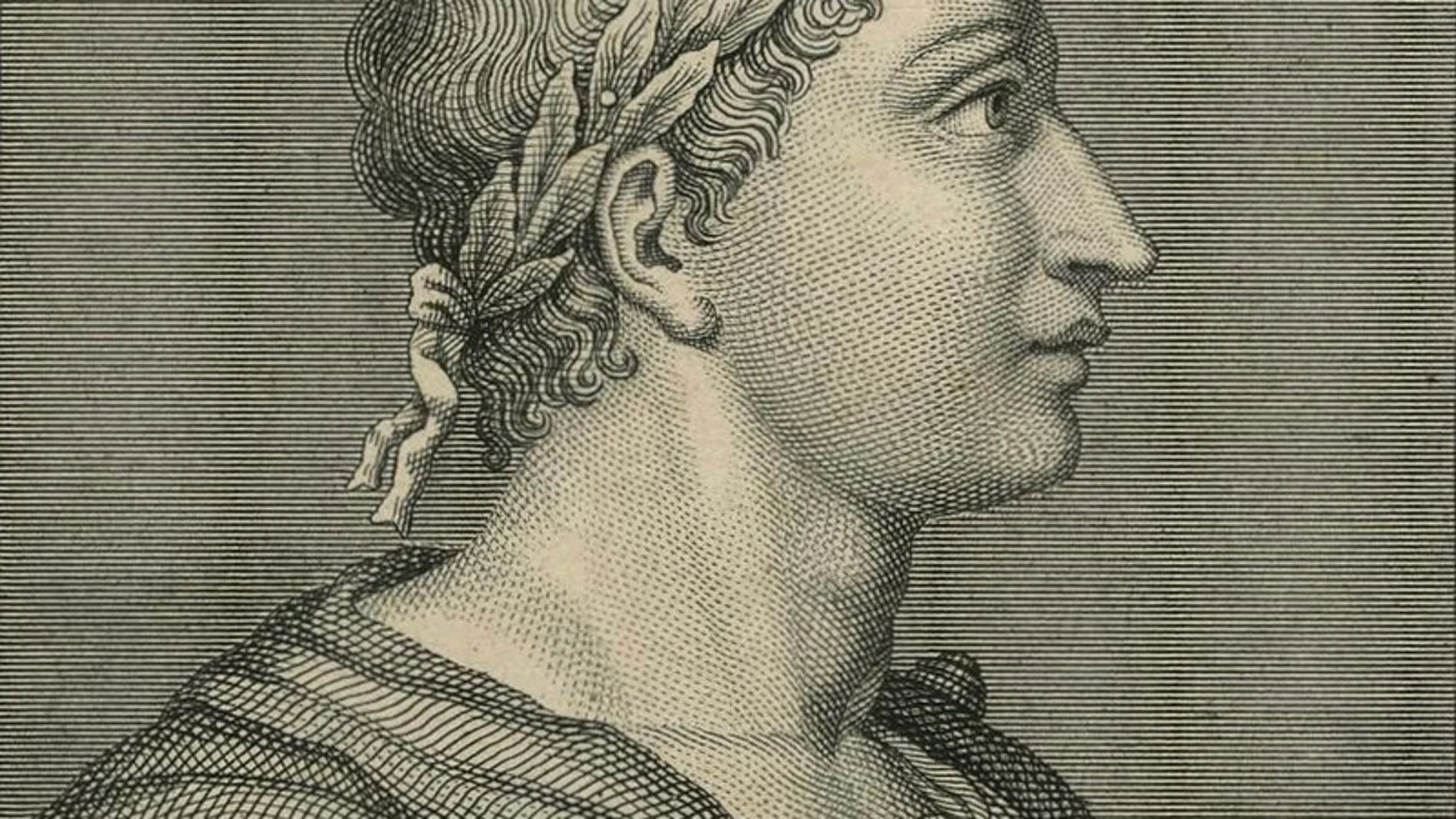 Ovidio en un grabado del siglo XVIII