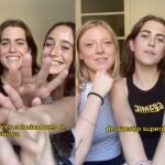 Un grupo de chicas catalanas sube un vídeo felicitando el Día de la Fiesta Nacional