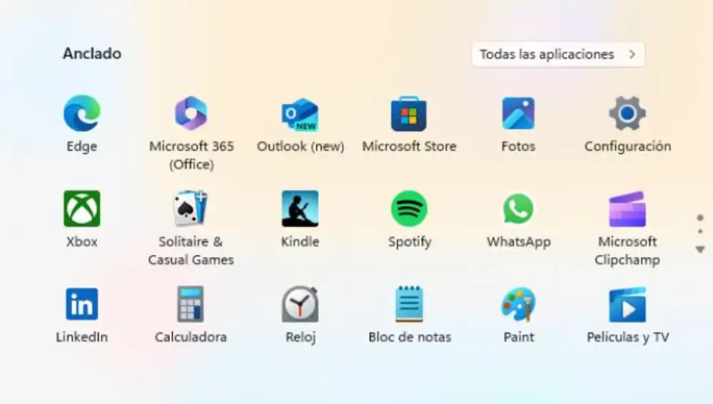 Algunas de las aplicaciones de terceros y no esenciales tras una instalación de Windows 11.