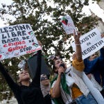 Concentración en Valencia en apoyo al pueblo palestino