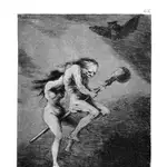 Obra de Goya, titulada &quot;Linda maestra&quot;, que apela a la brujería