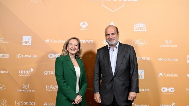 Nadia Calviño y Javier Bardají interviene durante la última jornada de la segunda edición de ‘Metafuturo', en el Ateneo de Madrid.