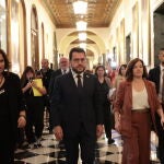 Aragonès declina saludar al presidente del Senado a su llegada a la Cámara Alta