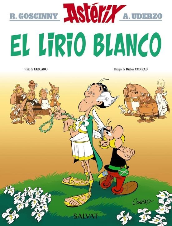 Portada de Astérix &quot;El lirio blanco&quot;