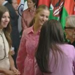 Los Reyes, la Princesa Leonor y la Infanta Sofía reciben a los premiados en los 'Princesa de Asturias'