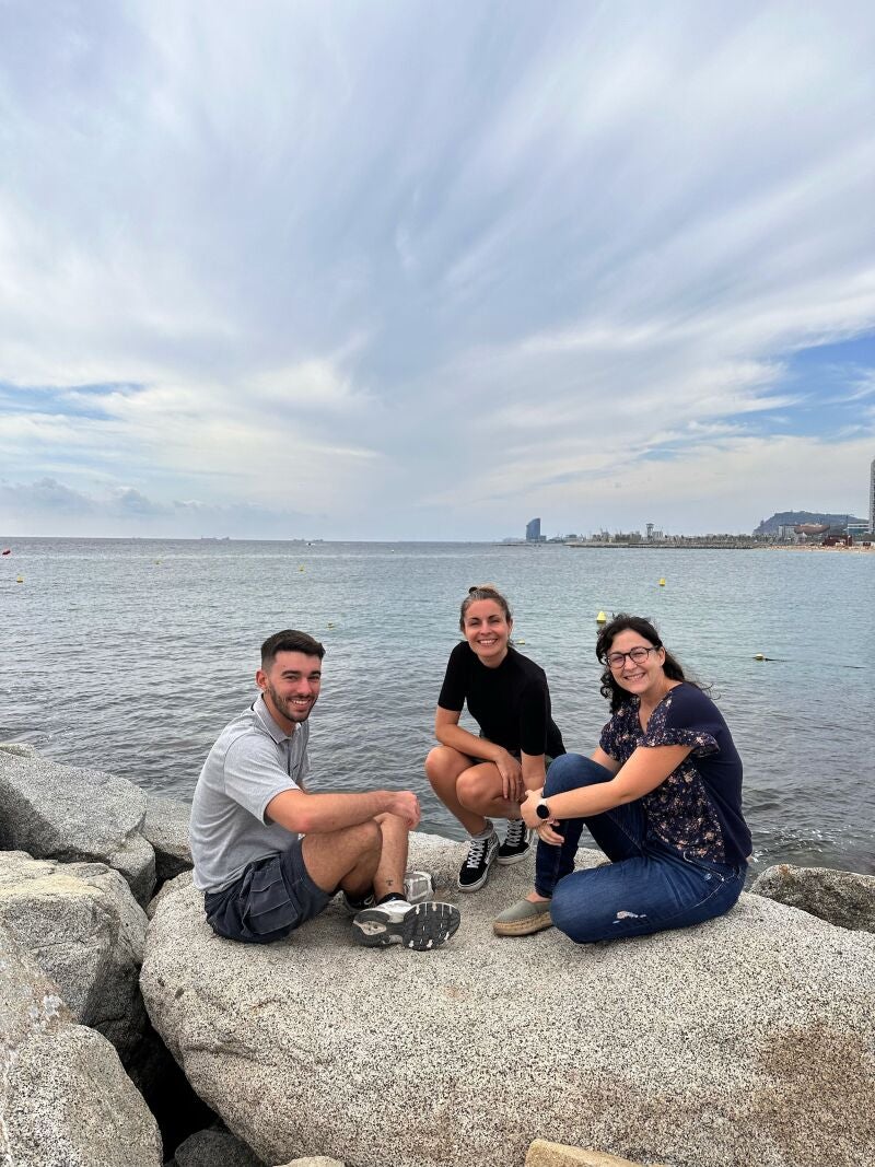 Óscar Cuéllar, Sònia Hurtado Piñol y Maria Cermeño, de Poseidona