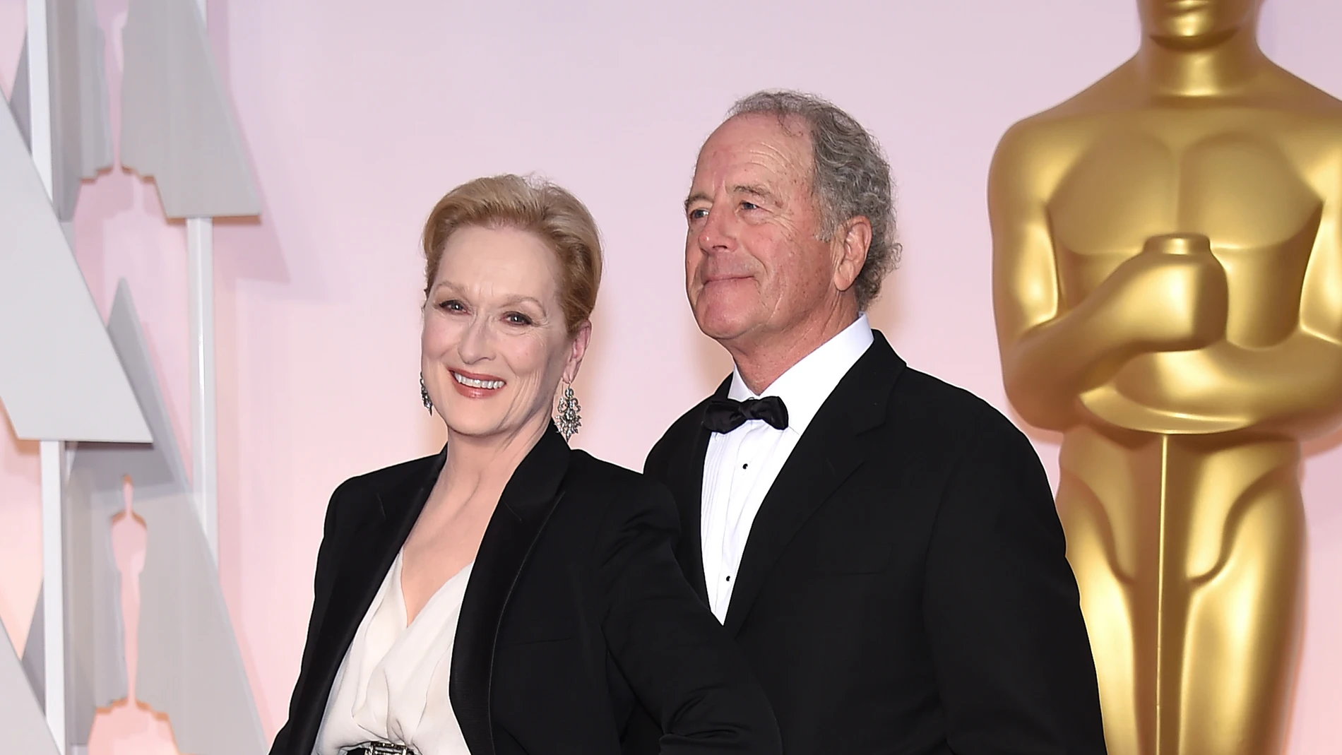 Meryl Streep y su marido Don Gummer en los Óscar de 2018
