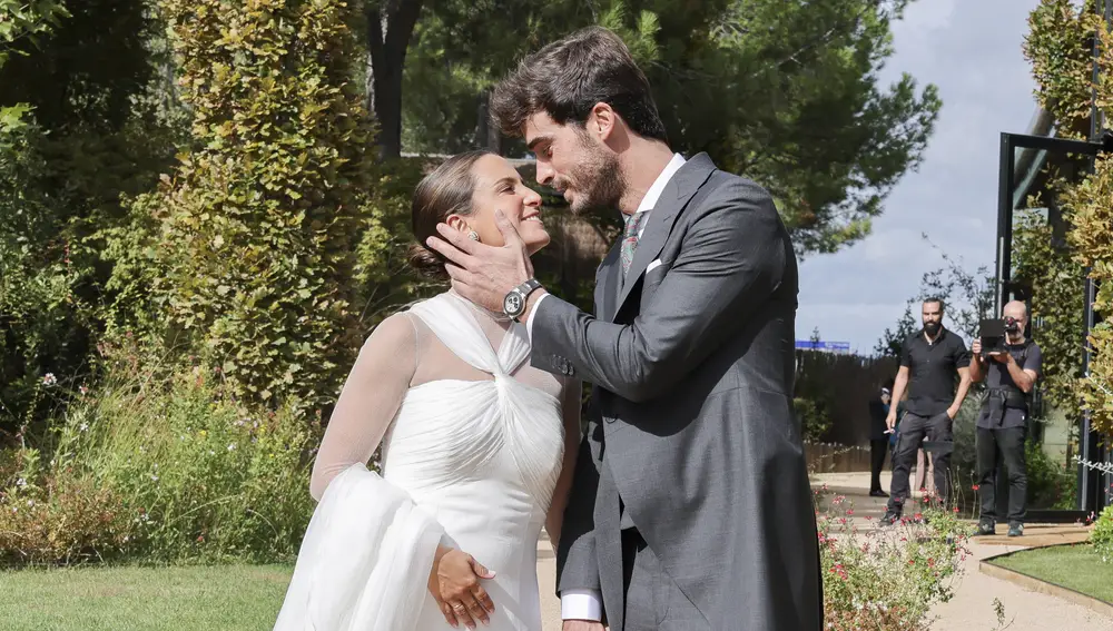 Marta Pombo y Luis Zamalloa recién casados.