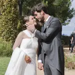Marta Pombo y Luis Zamalloa recién casados.