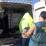 MURCIA.-Sucesos.- La Guardia Civil detiene a dos hombres por robar combustible de tres camiones en el polígono de Mula