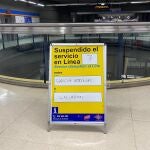 Cortada la L7 de Metro entre García Noblejas y Estadio Metropolitano por acumulación de agua en las vías