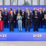 Participantes en la cumbre de la UE celebrada en León