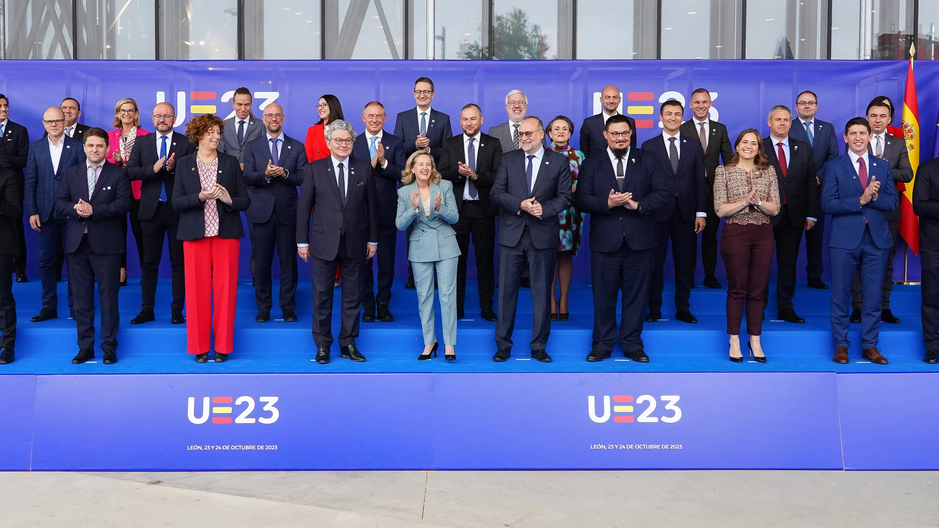 Participantes en la cumbre de la UE celebrada en León