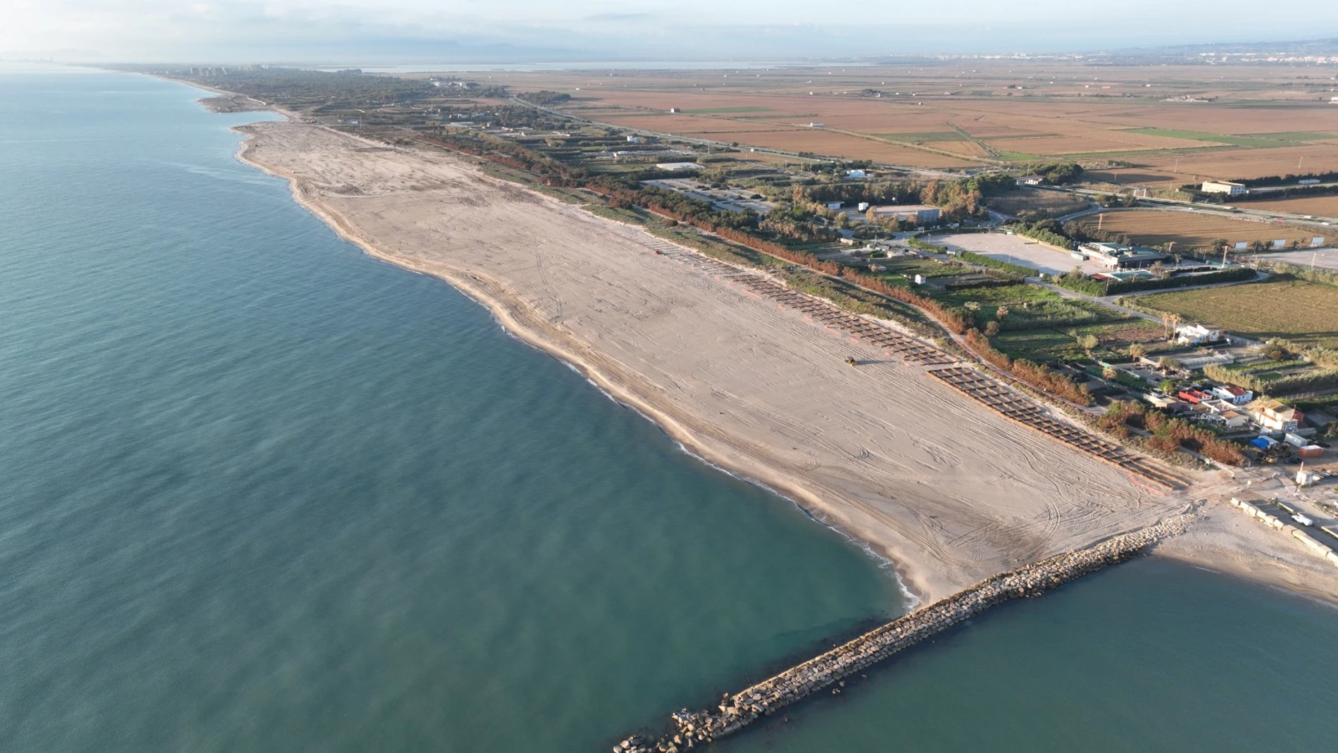 Imagen de la playa regenerada