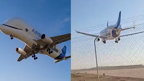 Un Beluga XL aterriza en Getafe