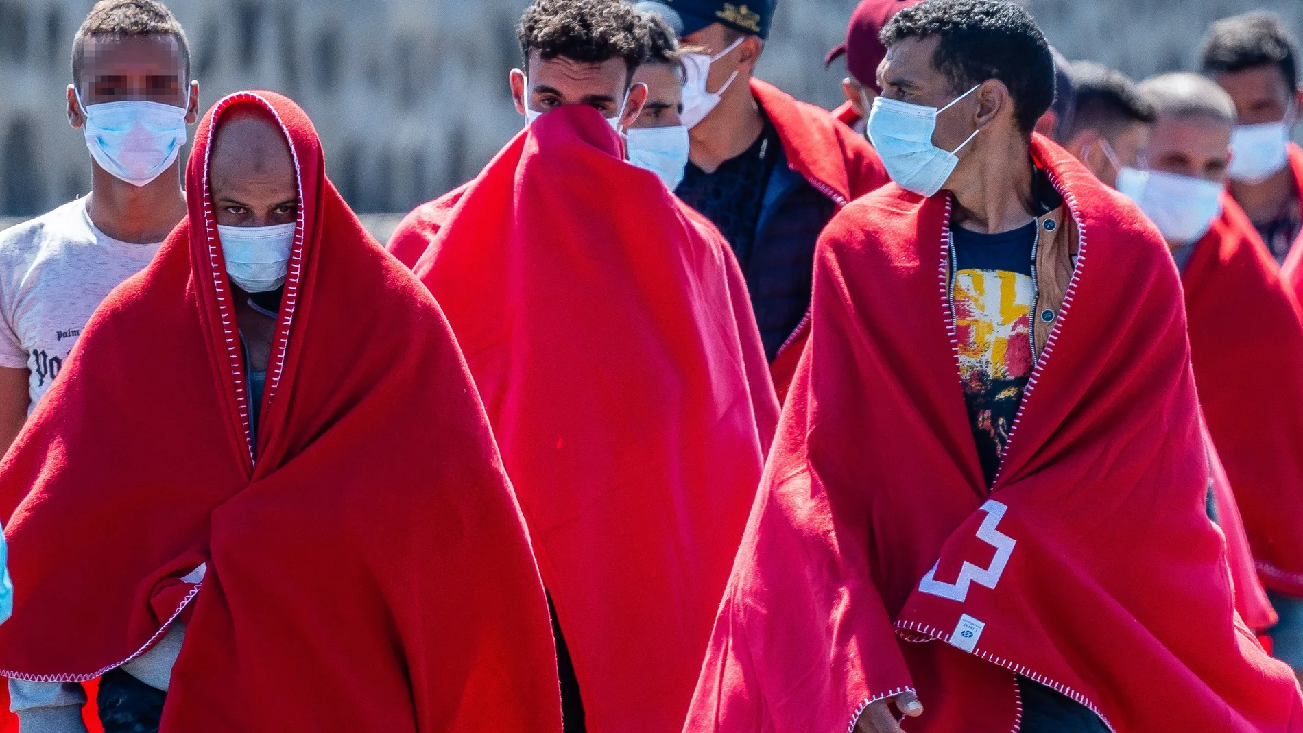 Inmigrantes atendidos por Cruz Roja