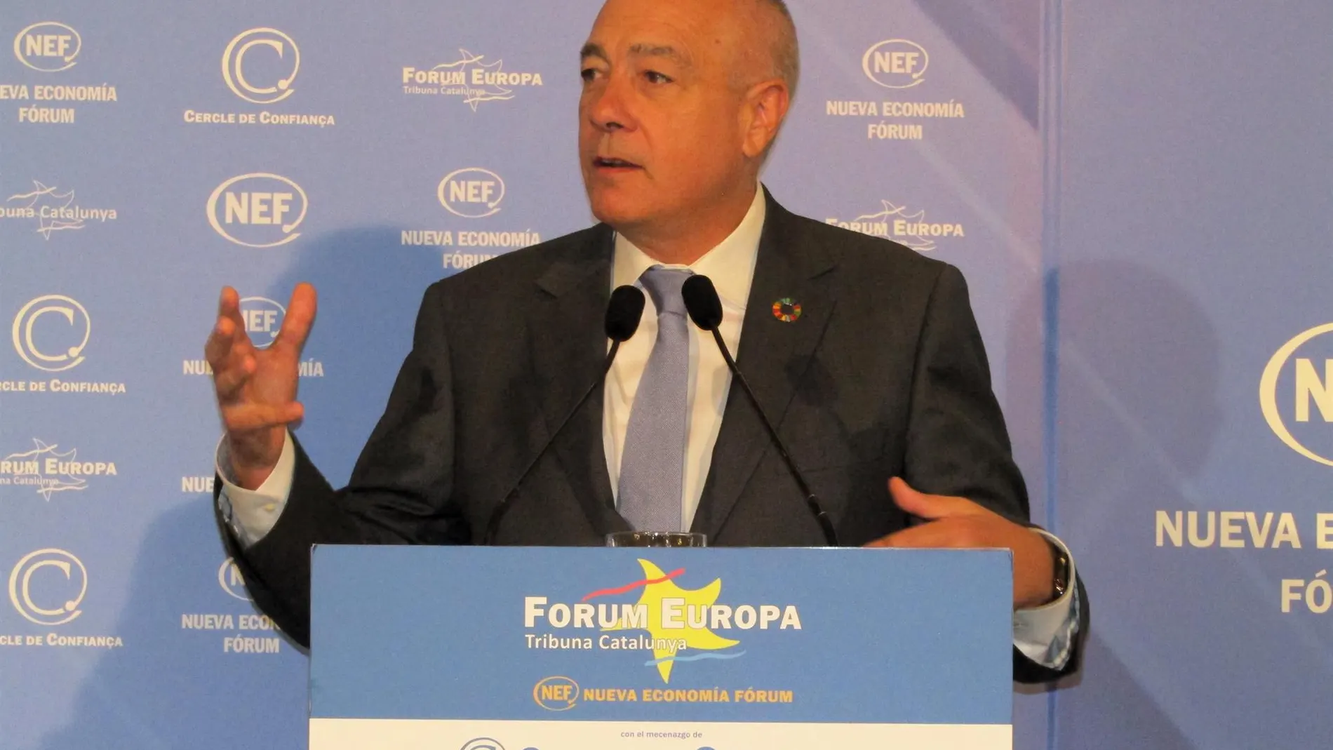 Pere Navarro, en la conferencia del Forum Europa
