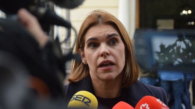 ALCALÁ DE HENARES (COMUNIDAD DE MADRID), 26/10/2023.- La alcaldesa de Alcalá de Henares, Judith Piqué, ofrece declaraciones a los medios este miércoles. Judith Piquet (PP) se ha mostrado "preocupada" con la idea de que el Ministerio de Inclusión traslade a inmigrantes llegados a Canarias hasta la ciudad complutense, donde se instalarían en infraestructuras pertenecientes a Defensa. EFE/ Ayuntamiento Alcalá De Henares SOLO USO EDITORIAL SOLO DISPONIBLE PARA ILUSTRAR LA NOTICIA QUE ACOMPAÑA (CRÉDITO OBLIGATORIO)