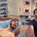 El actor de Hamás en el hospital y en la calle