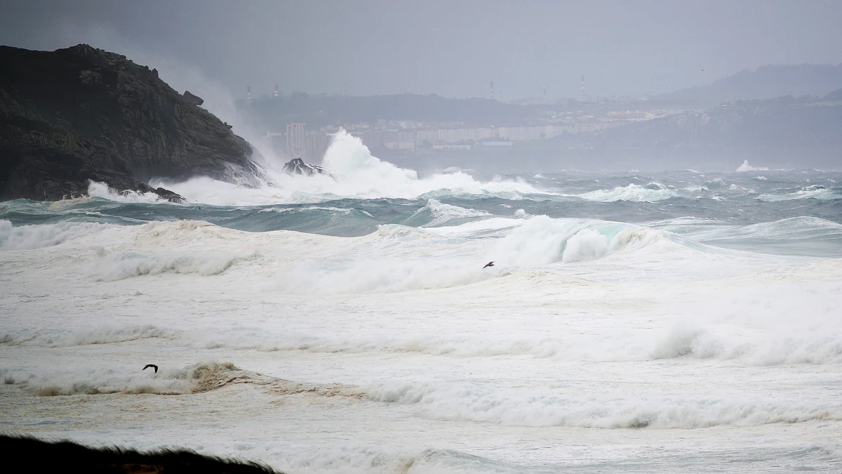 Alerta naranja por temporal en el litoral de Galicia