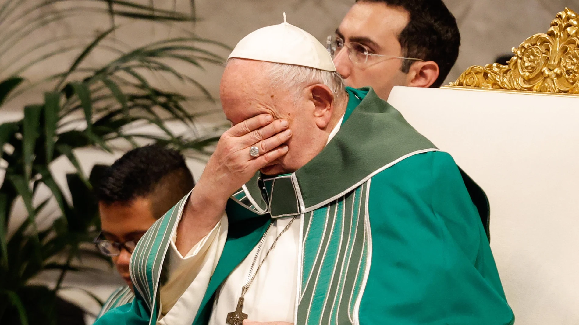 Pope Francis leads a Holy Mass for Conclusion of the Ordinary General Assembly of the Synod of Bishops, in Saint Peter's Basilica at the Vatican City, 29 October 2023.