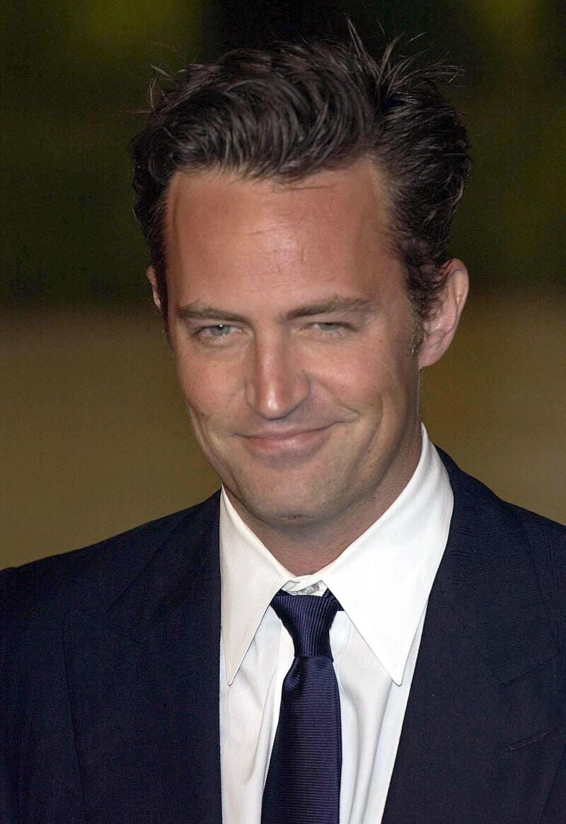 Actor Matthew Perry arrives for the Vanity Fair after-party at Morton's, Melrose Avenue in Los Angeles, following the 76th Academy Awards. 