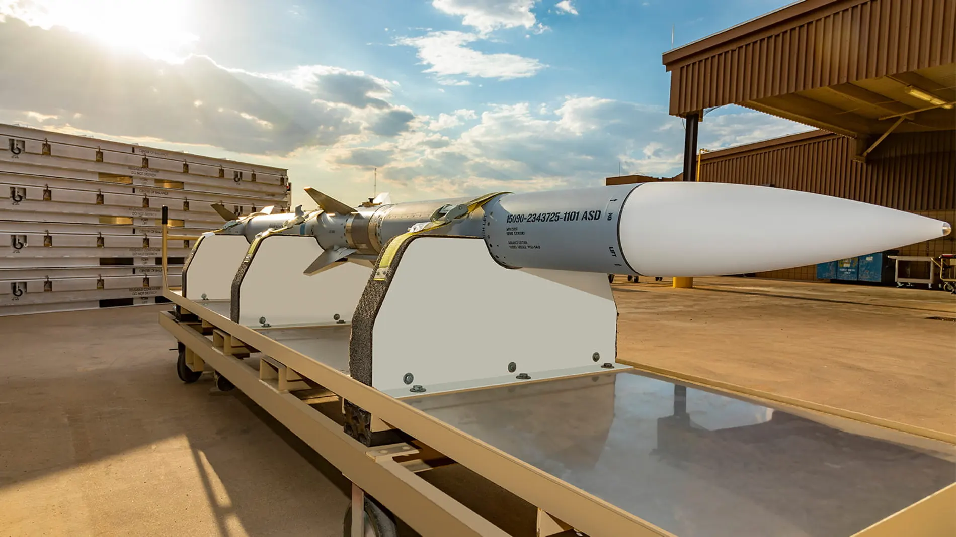 Misiles AIM-120 AMRAAM, como el que ha comprado el Gobierno para España