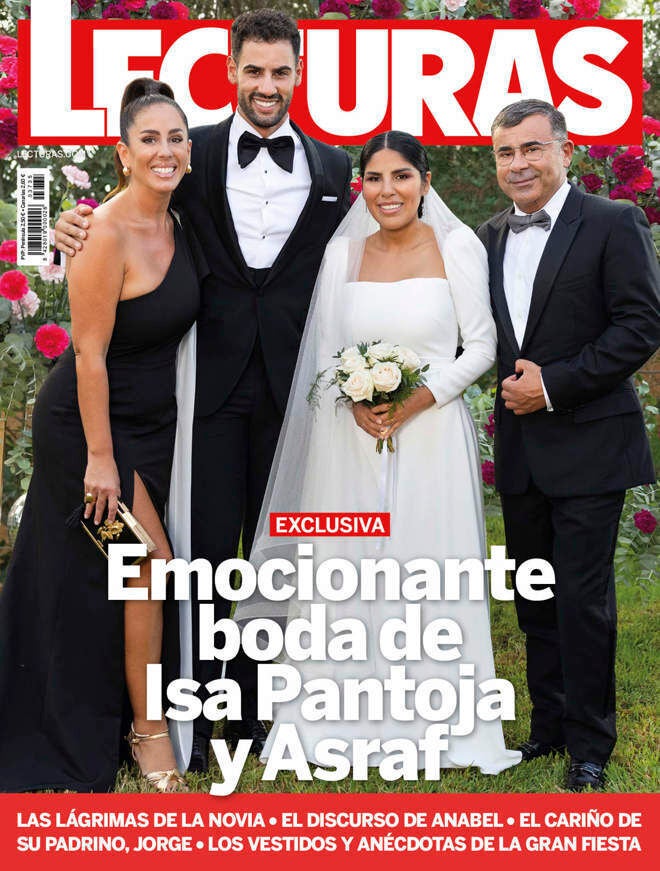 Isa Pantoja y Asraf Beno en su boda