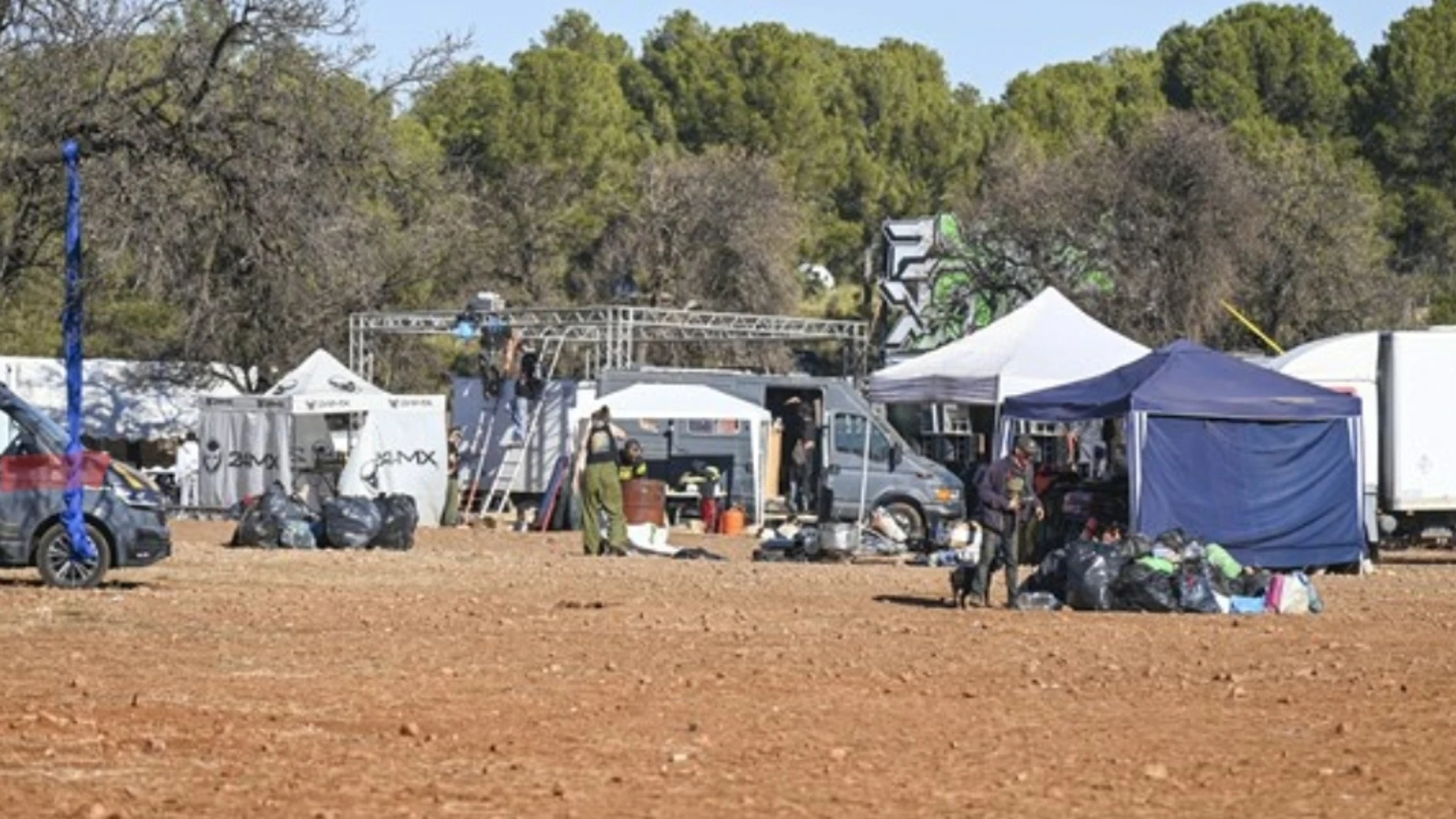 Fiesta rave que se celebra en Guadix (Granada)