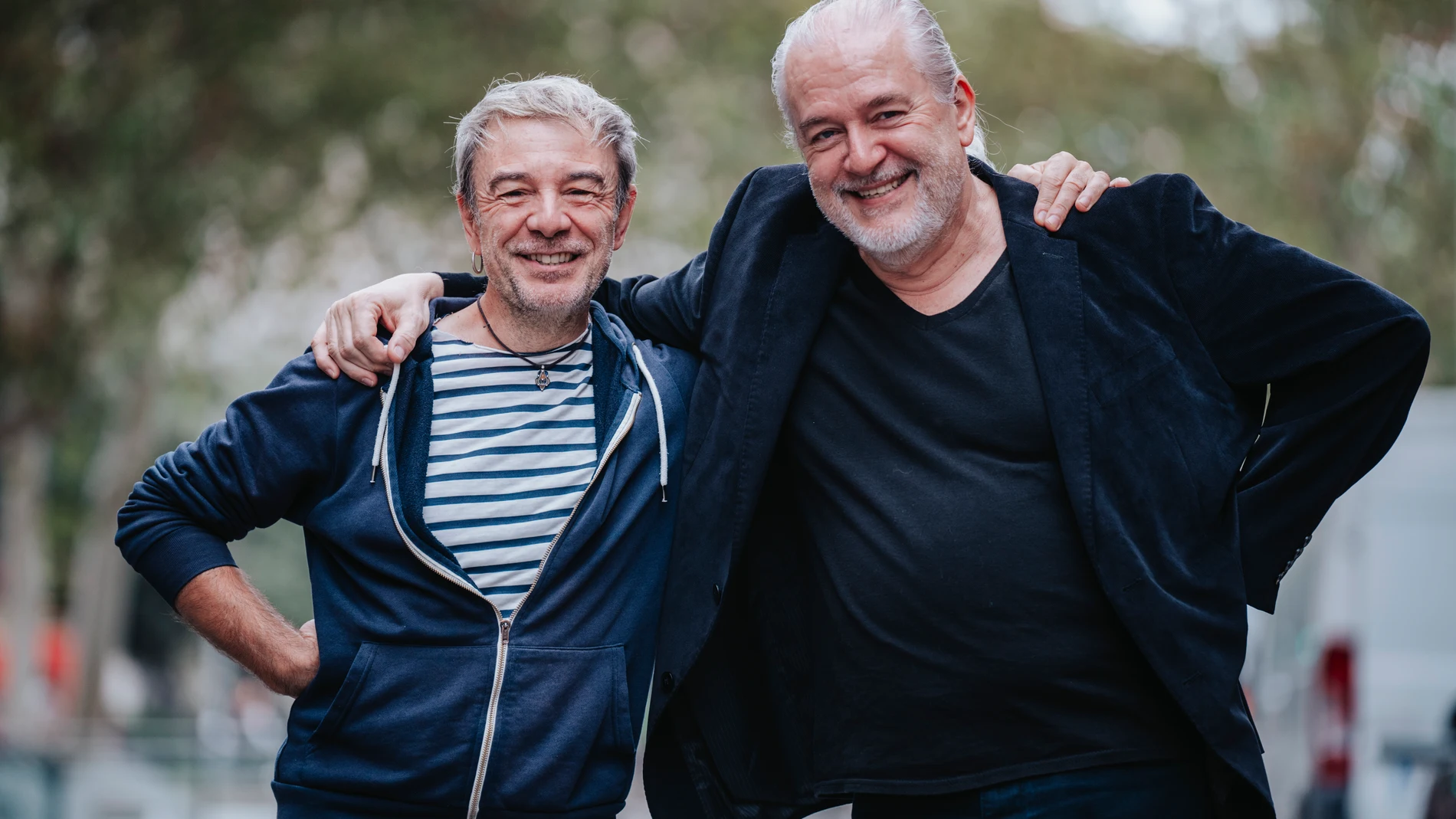 Fabcaro y Didier, los actuales autores de Astérix, ayer, en Barcelona
