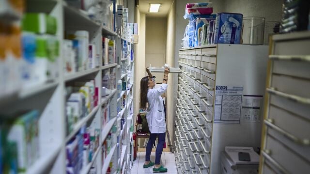 Interior de una farmacia.