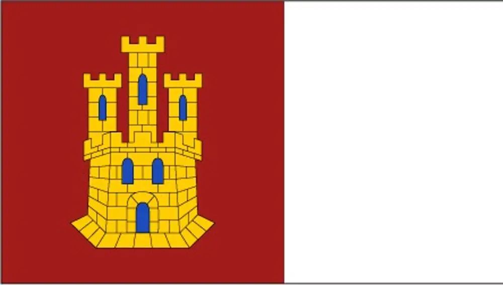 Modelo oficial de la bandera de Castilla-La Mancha