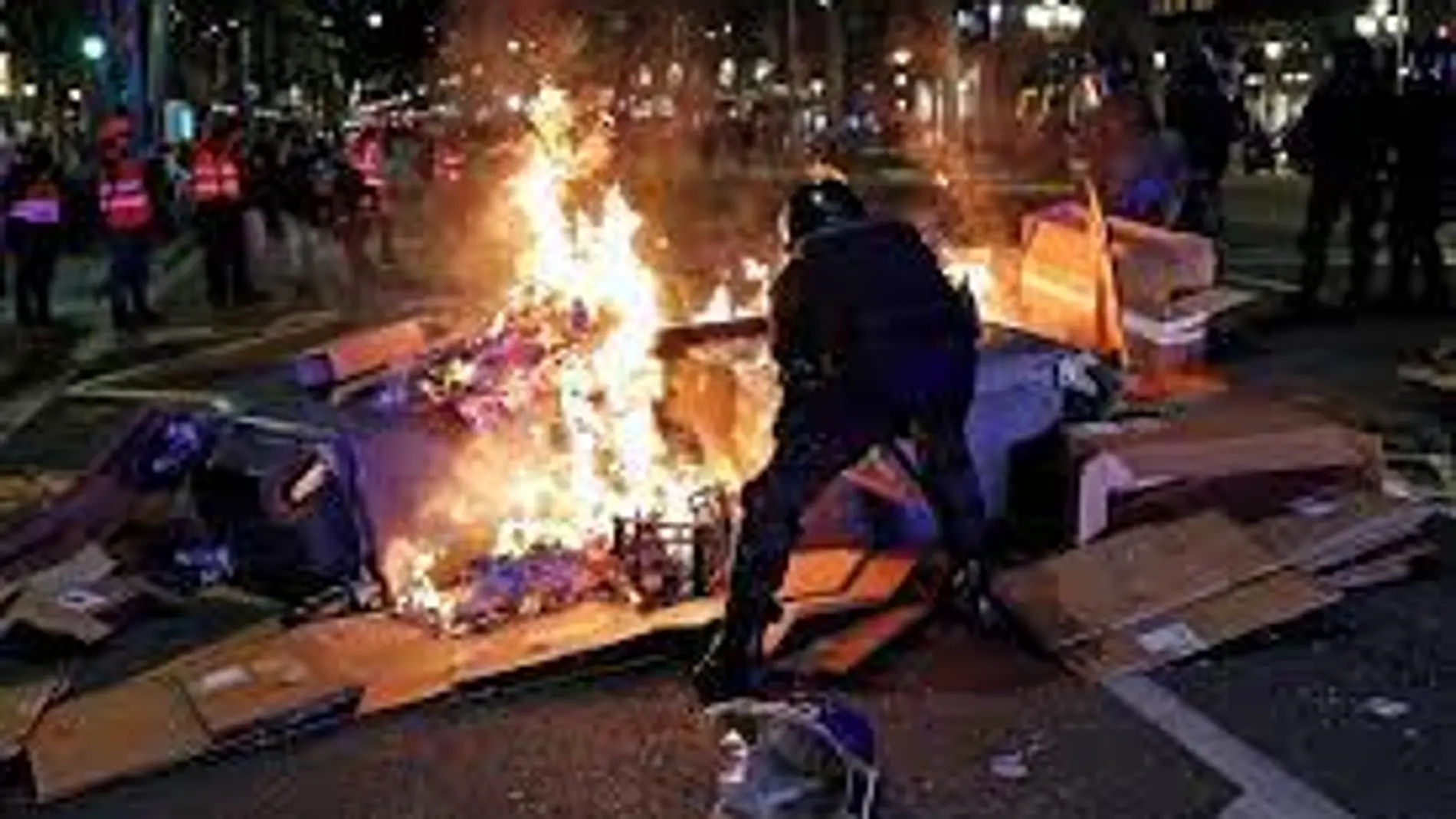 Violenta protesta de los CDR