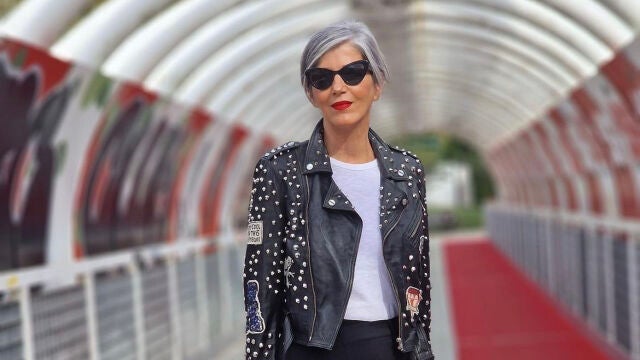 Carmen Gimeno con falda de Zara