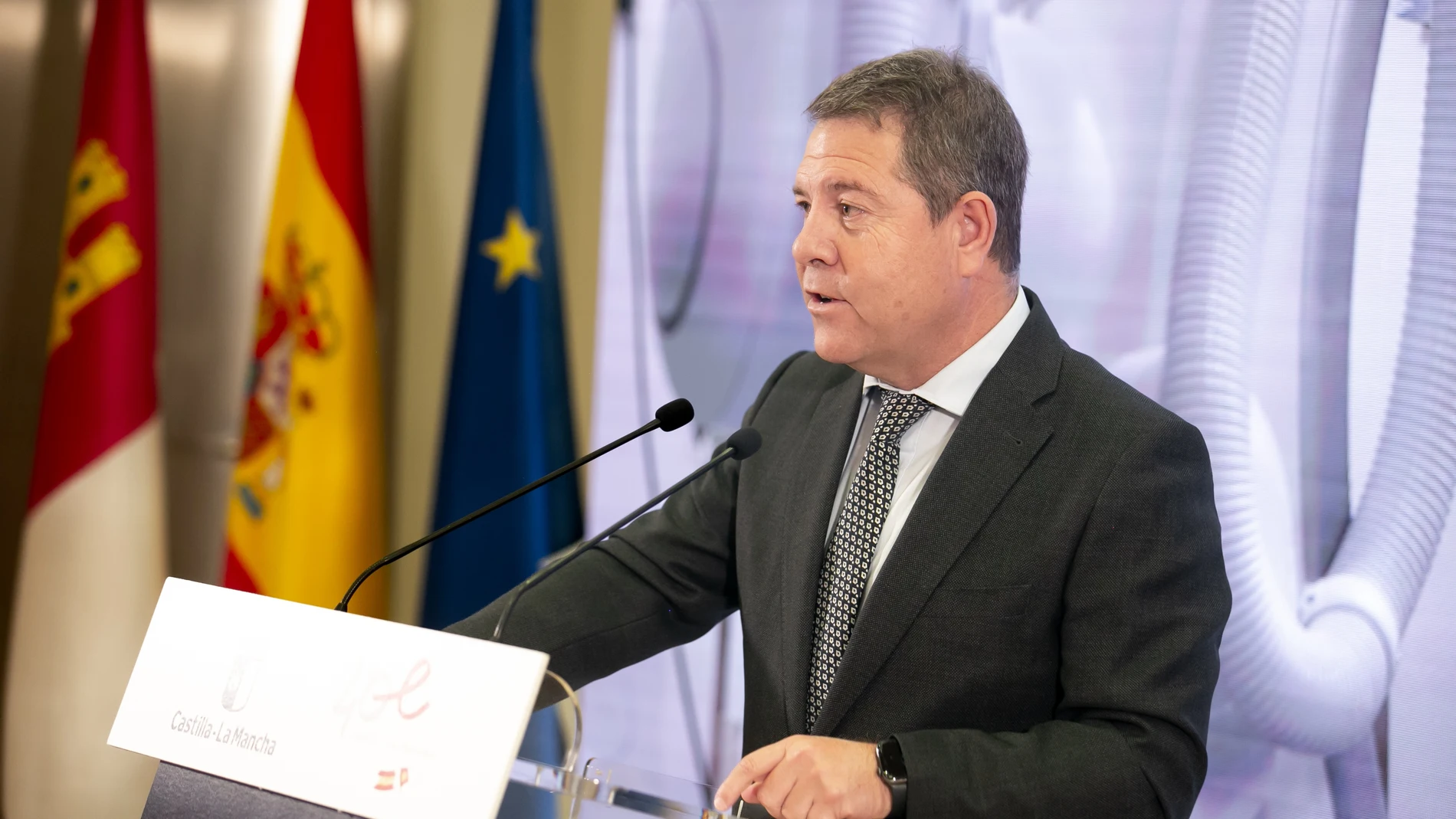 El presidente de Castilla-La Mancha, Emiliano García-Page JCCM 03/11/2023