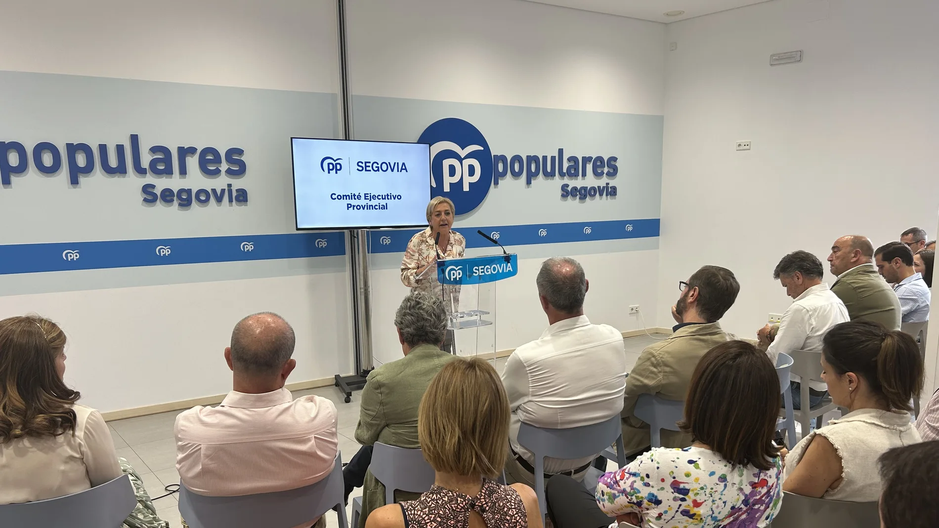Paloma Sanz, presidenta del PP de Segovia