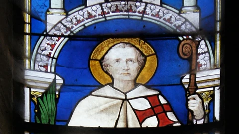 San Ernesto de Zwiefalten en la Iglesia de Saint-Pierre y Saint-Paul