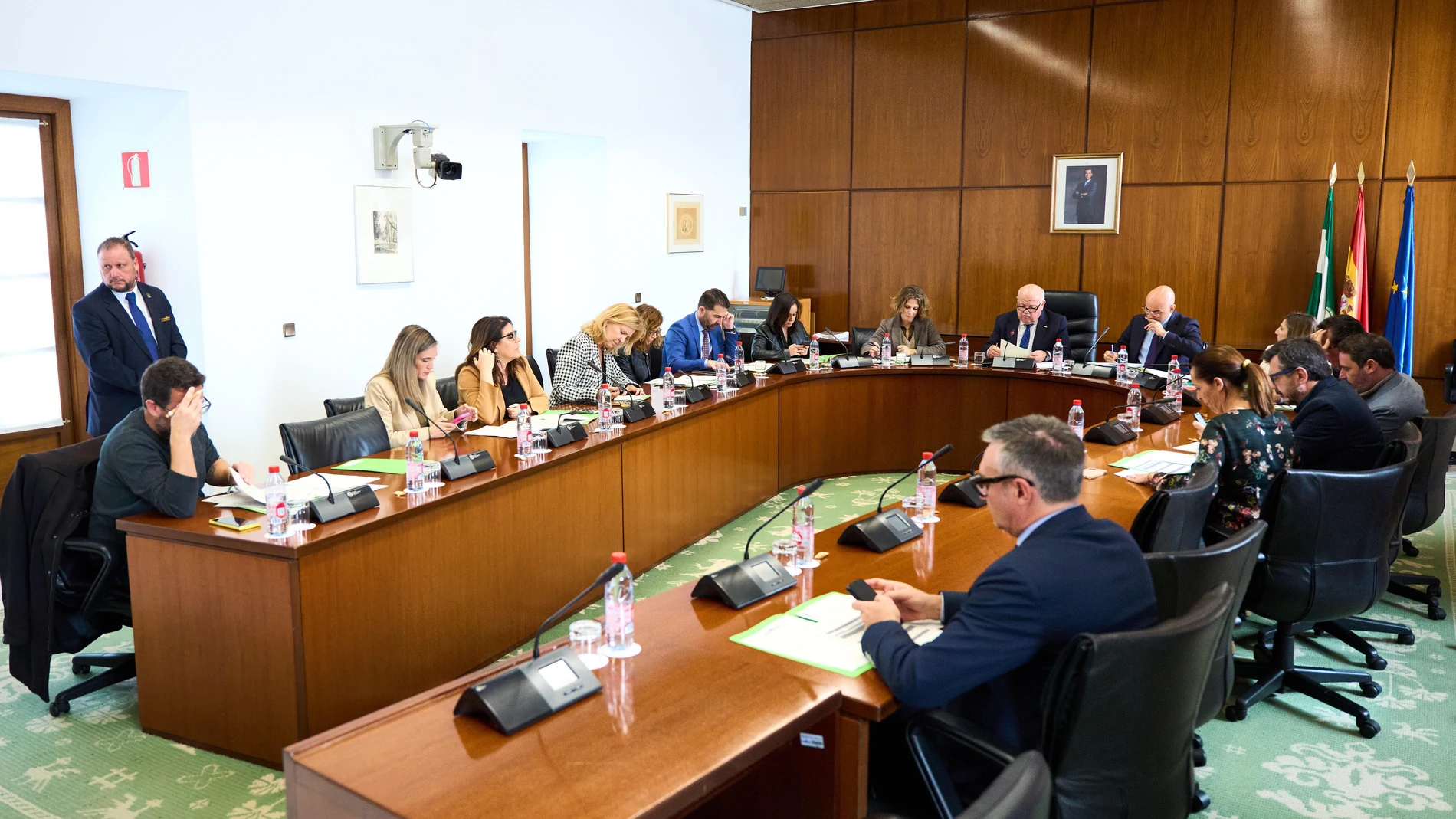 Reunión de la Junta de Portavoces del Parlamento andaluz.JOAQUÍN CORCHERO/PARLAMENTO DE A08/11/2023