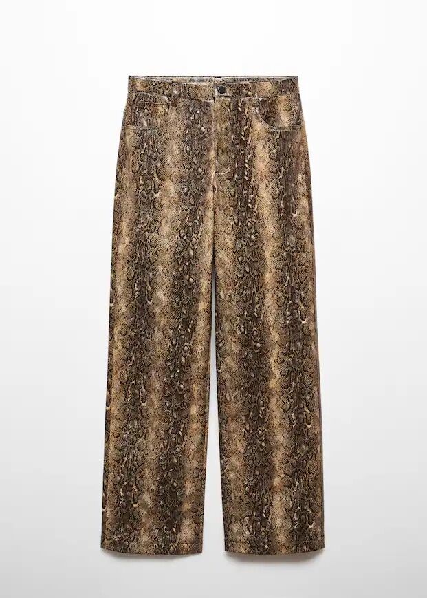 Pantalón estampado serpiente