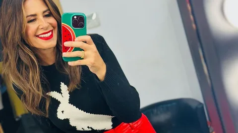 Nuria Roca con su último look en 'El Hormiguero'.