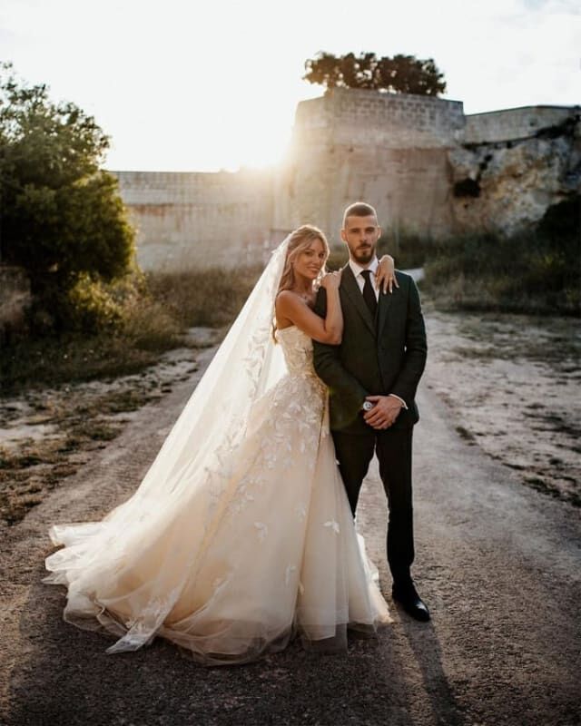 Edurne y David de Gea en su boda