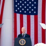 US President Biden speaks on National Veterans Day Observance at Memorial Amphitheater
