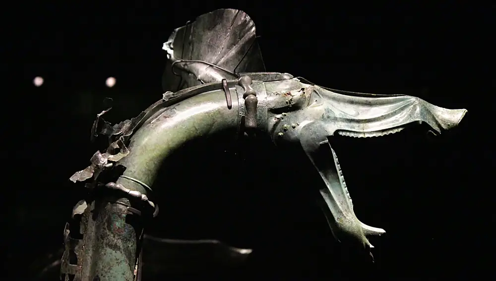 Carnyx, un instrumento de los celtas para llamar a la guerra. Las legiones conocían bien su sonido